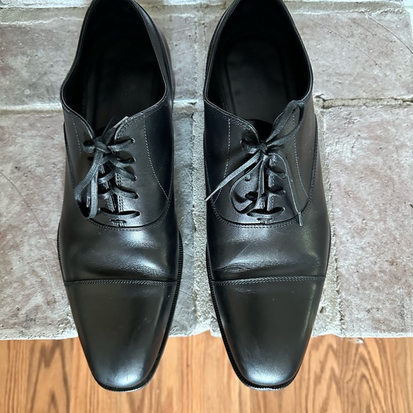 Suit Supply Black Oxfords shoe size9 - Picture 3 of 6